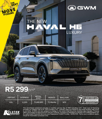 From ONLY R5,299pm you can drive the New HAVAL H6
