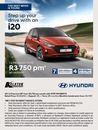 Get the i20 1.2 Premium from ONLY R3,750pm