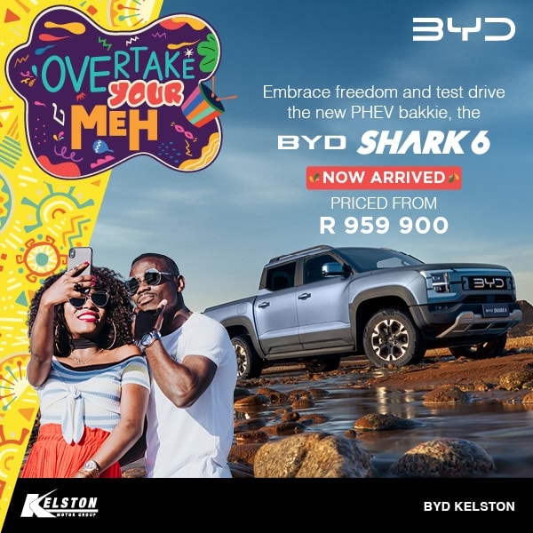 Drive the new BYD Shark 6 (PHEV) from R959,900.