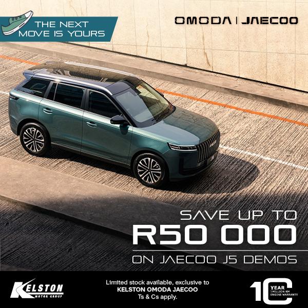 SAVE up to R50 000 when you buy a Jaecoo J5*