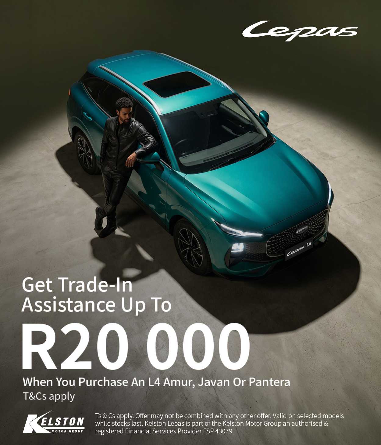 Get up to R20 000 Trade-In Assistance when buy the L4*