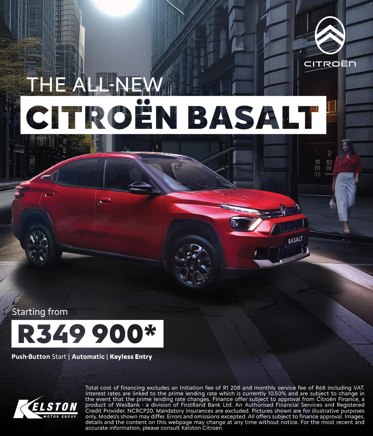 The All-New Citroen Basalt from R349,900*