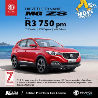 Buy an MG ZS from ONLY R3,750pm