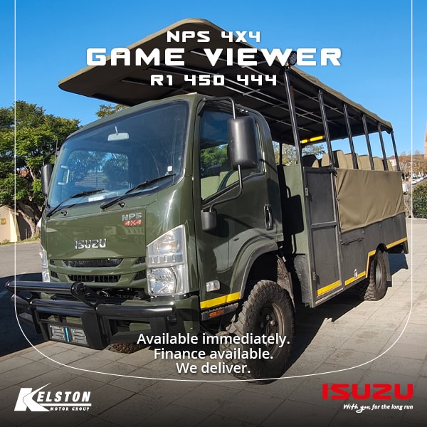 This NPS 300 4x4 is fitted out as a 25-seater (22 passenger seats). 