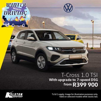 Get the T-Cross with upgrade to 7-Speed DSG from R399,900*