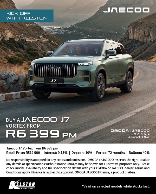 Buy the Jaecoo J7 Vortex from R6,399pm