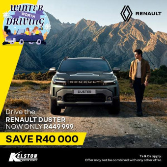 SAVE R40,000 when you buy the Renault Duster*