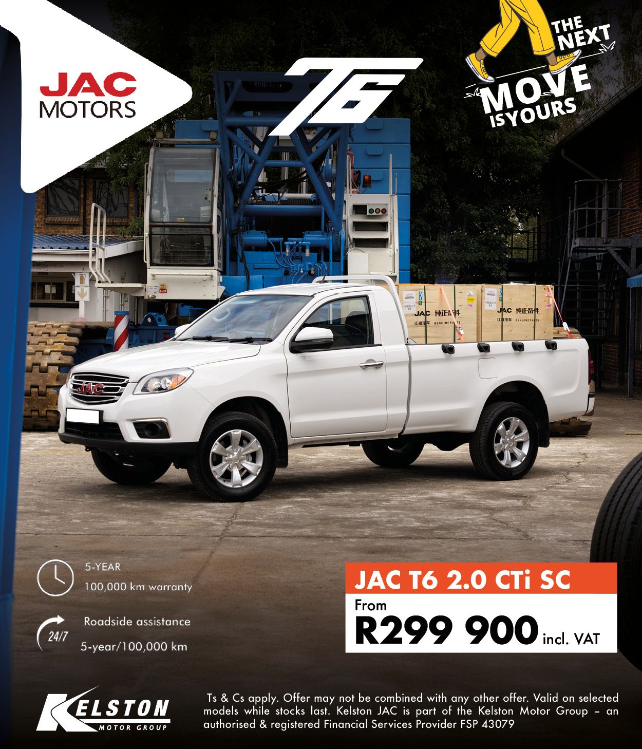 Get the JAC T6 SC from R299,900