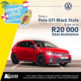Buy a Polo GTI Black Style and get up to R20,000 Deal Assist