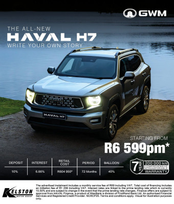 Drive the all-new HAVAL H7 from R6,599pm