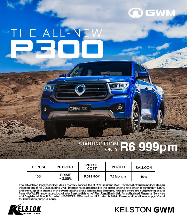 GWM P300 is here! Buy yours from R6,999pm