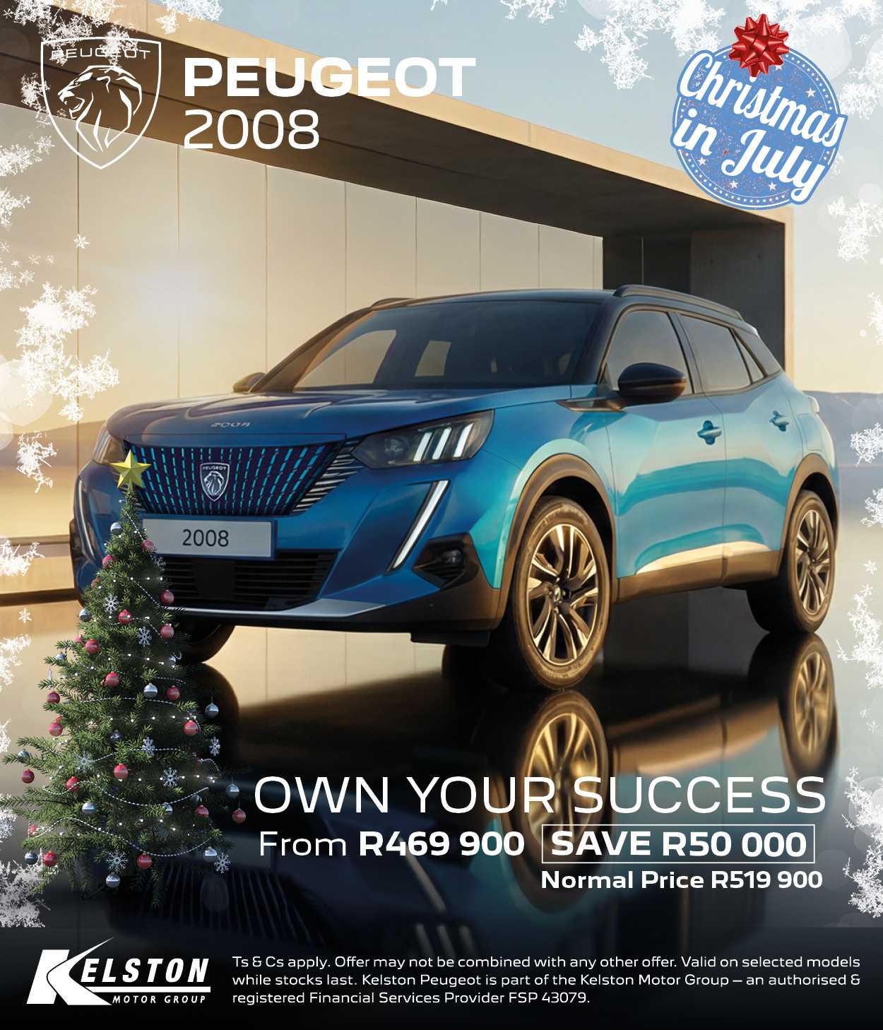SAVE R50,000 when you buy the Peugeot 2008*
