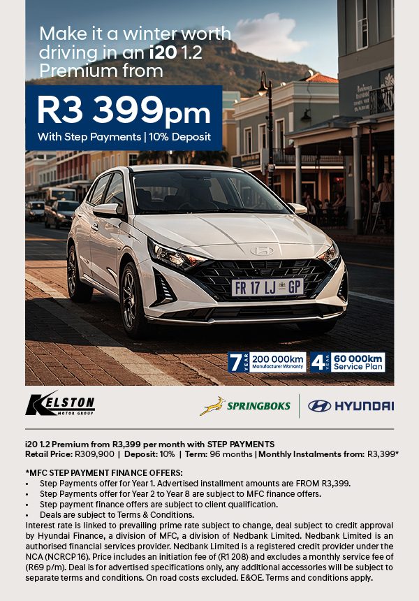 Get the i20 1.2 Premium from ONLY R3,399pm*
