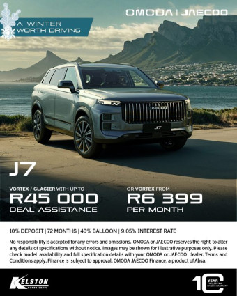 Buy the Jaecoo J7 from R6,399pm with up to R45,000 Deal Assistance*