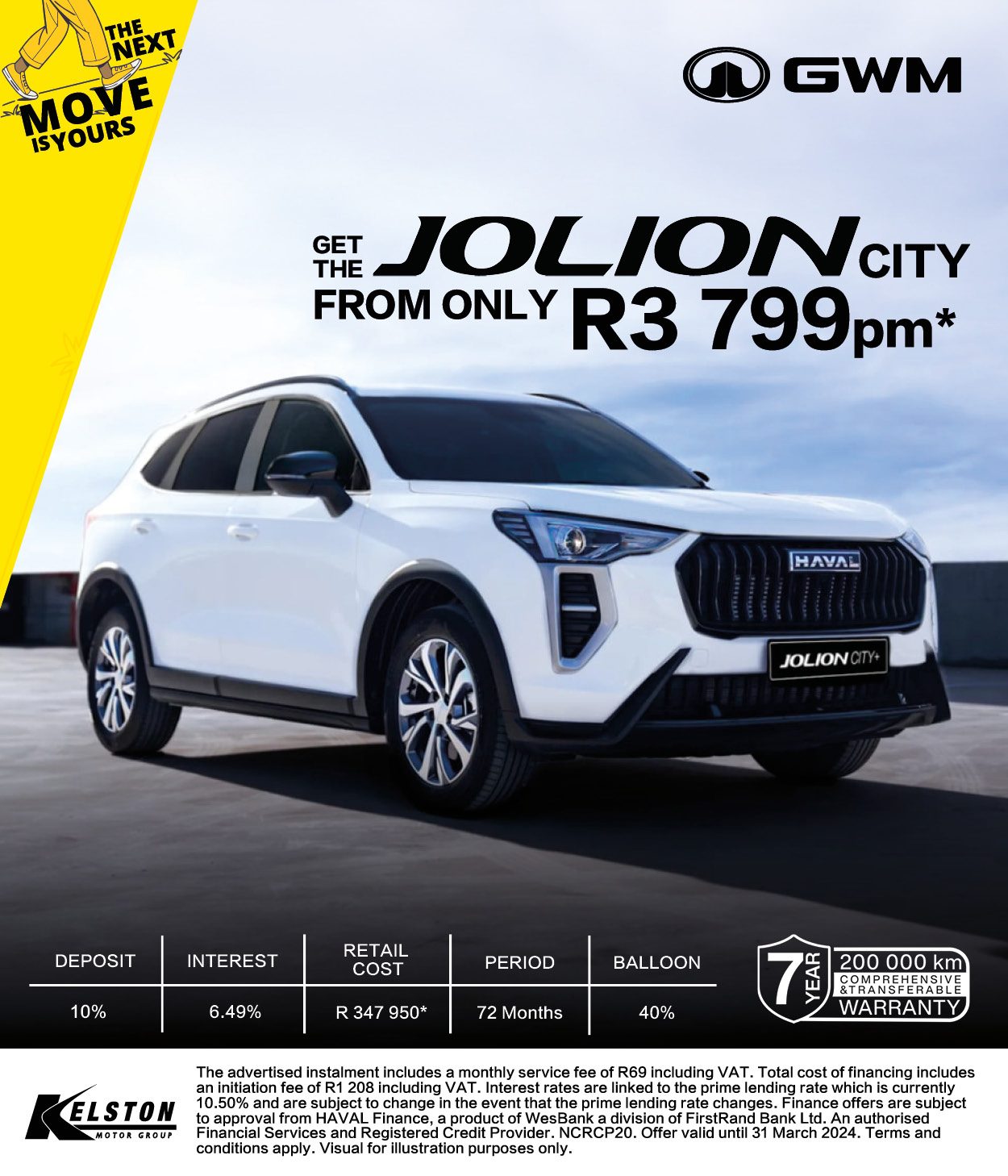 Get the Haval Jolion City from only R3,799pm