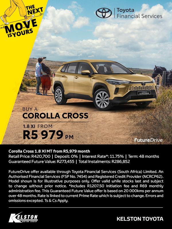 Buy Corolla Cross 1.8 Xi from R5,979pm