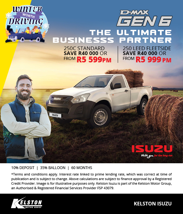 Get the D-Max Gen 6 Single Cab from R5,599pm OR save R40,000
