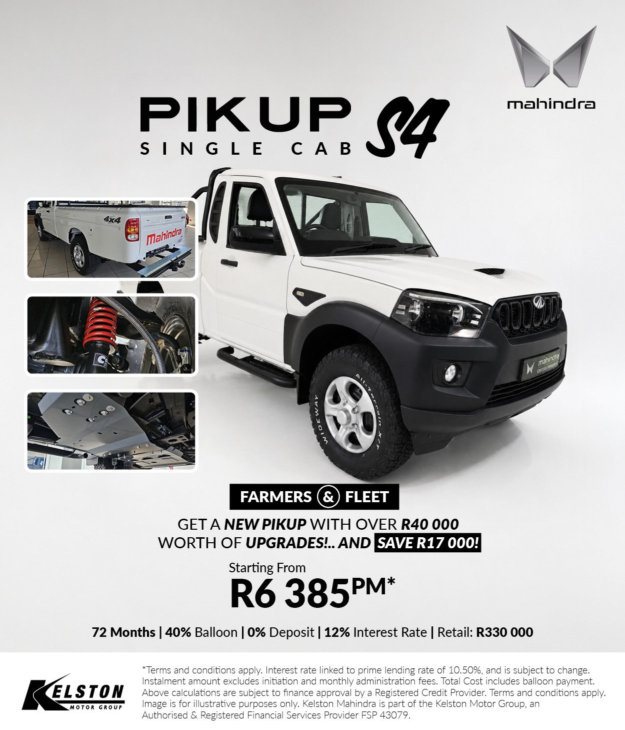 Get a Pik Up S4 SC with over R40,000 worth of upgrades*