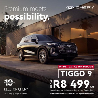 Get the New Tiggo 9 from R8,499pm*