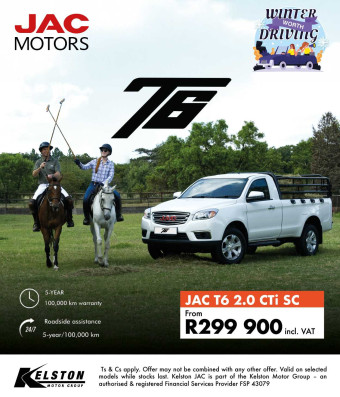 Get the JAC T6 SC from R299,900