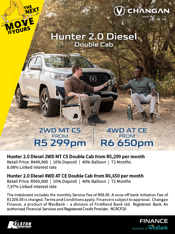 Get the Changan Hunter DC from R5,299pm