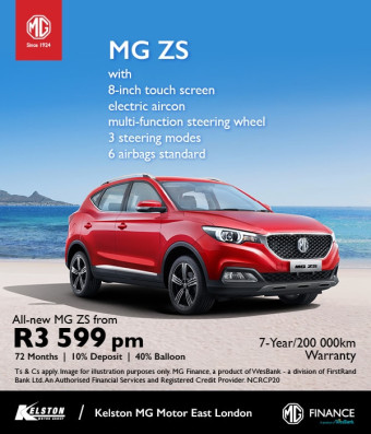 MG ZS from R3,599pm