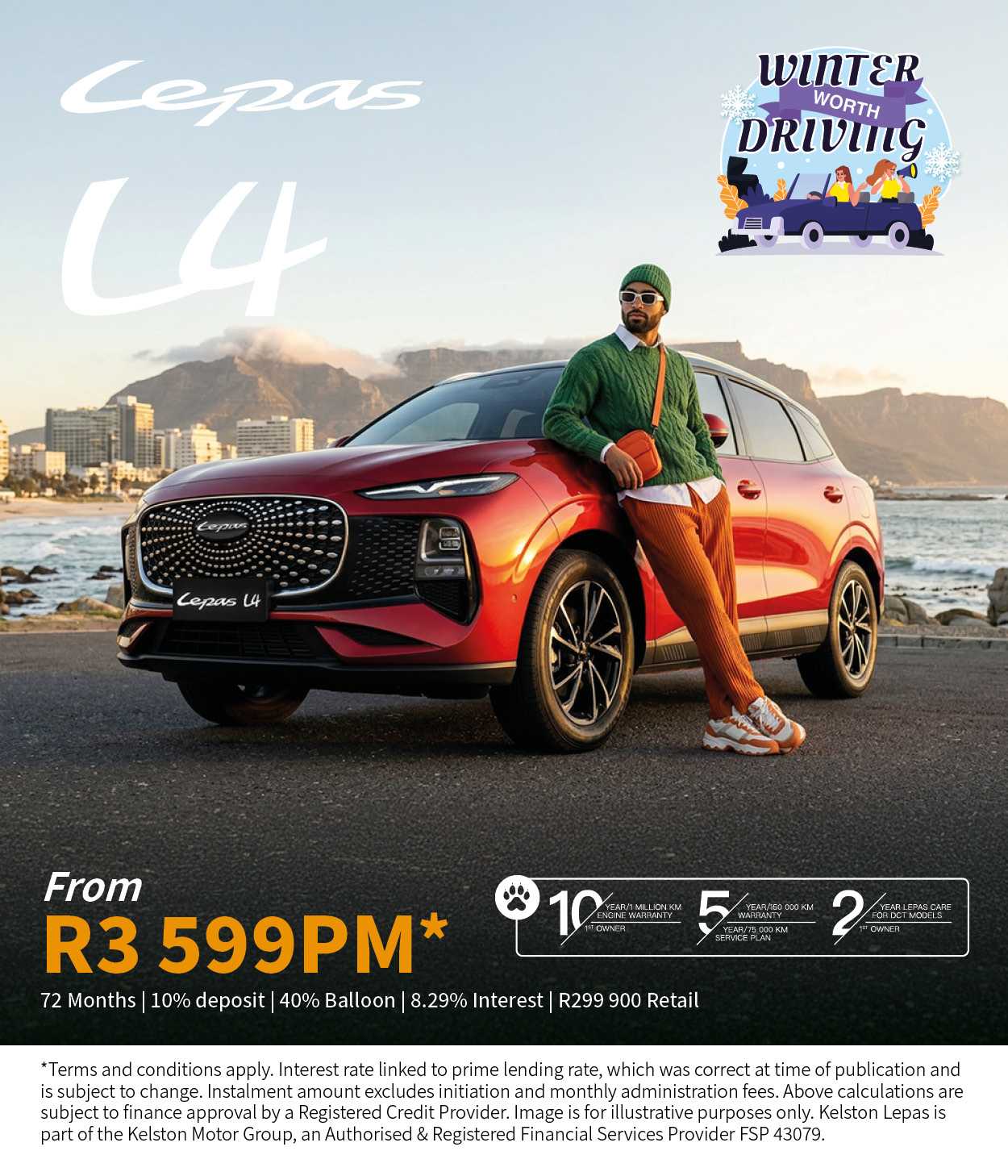 Get the new Lepas L4 from only R3,599pm*