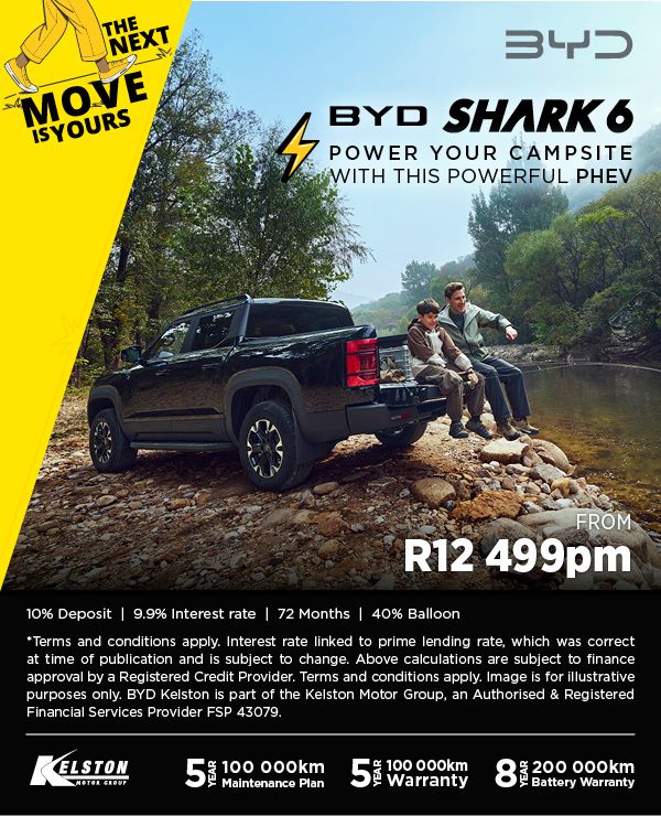 Get a BYD Shark 6 now from R12,499pm