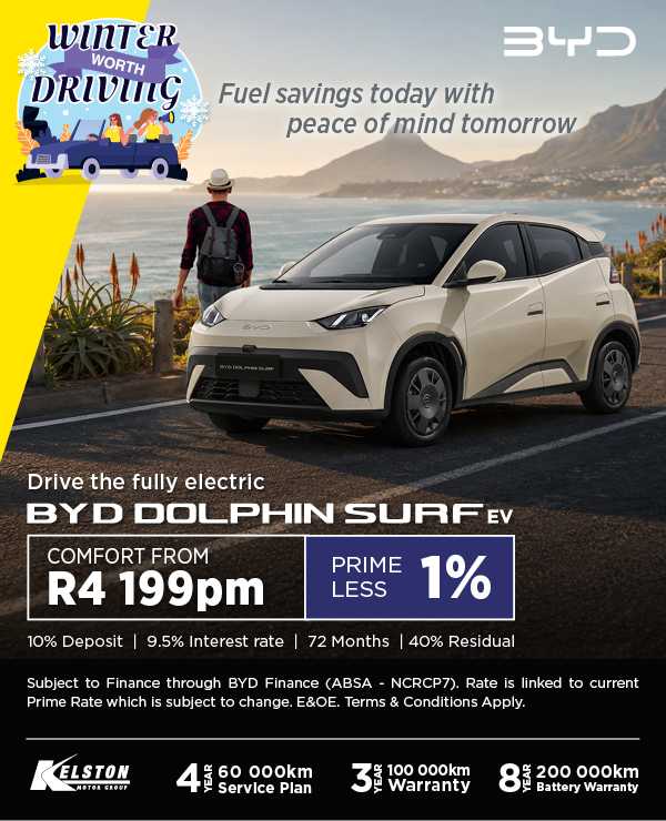 Drive the fully electric Dolphin Surf EV Comfort from R4,199pm*