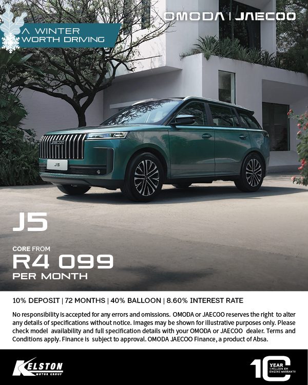 Get the Jaecoo J5 from R4,099pm*