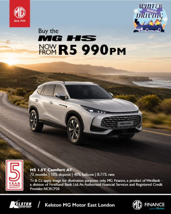 Buy the MG HS now from R5,990pm*