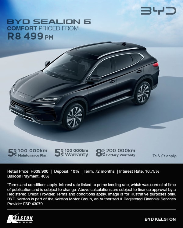 Drive the new BYD Sealion 6 (PHEV) from R8,499pm