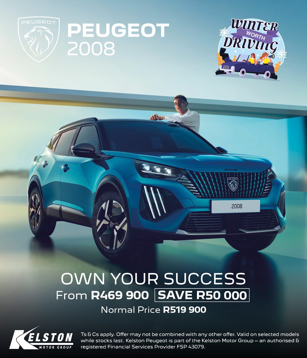 SAVE R50,000 when you buy the Peugeot 2008*