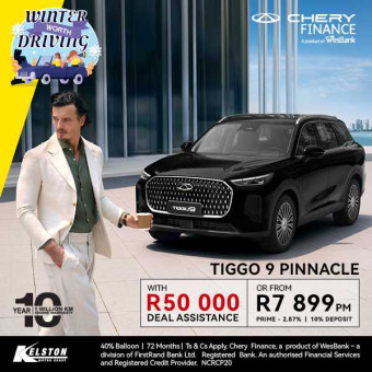 Get R50,000 Deal Assistance with the Tiggo 9 Pinnacle*