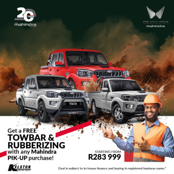 Get a FREE towbar on any Mahindra Pik-Up purchase