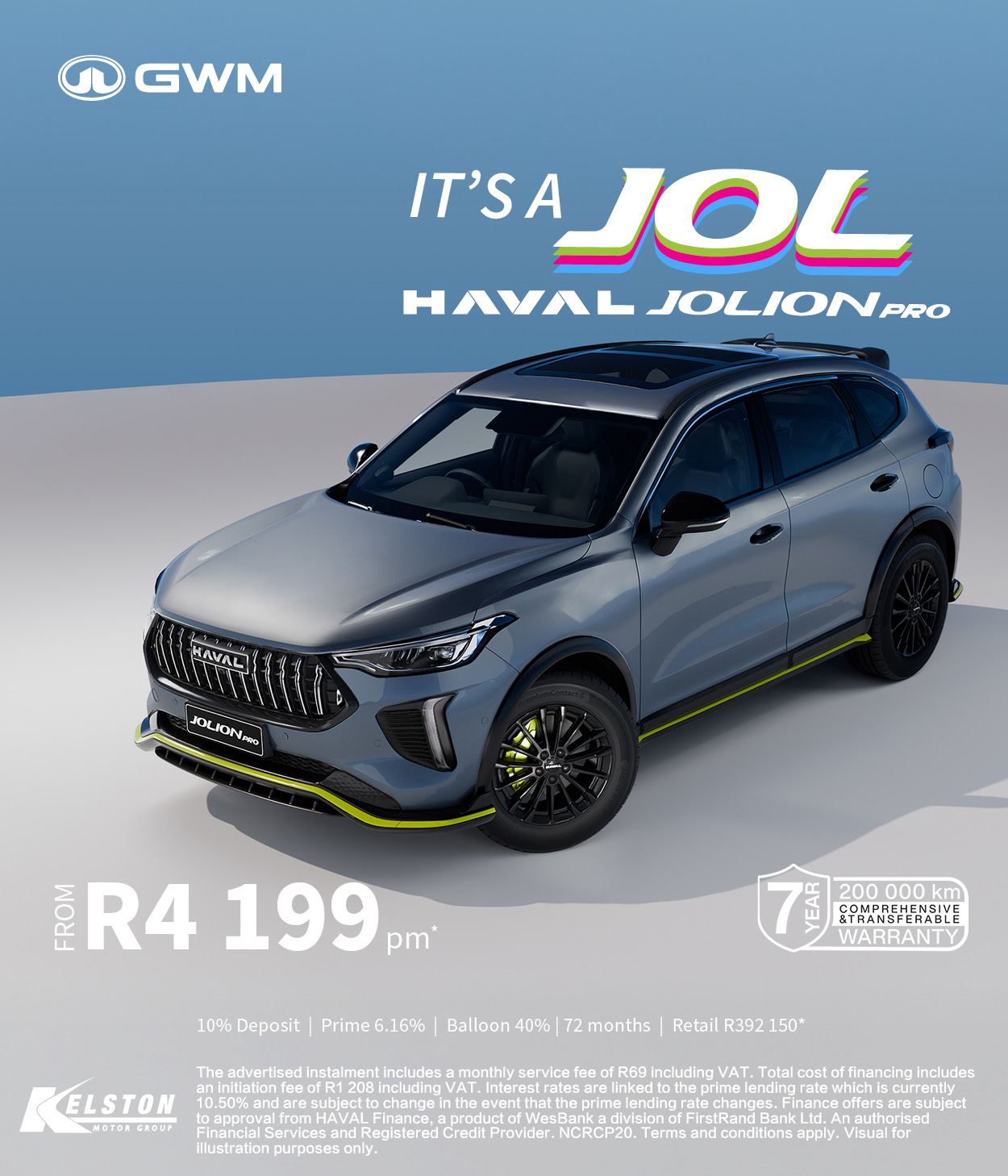 Drive the new Jolion Pro from R4,199pm