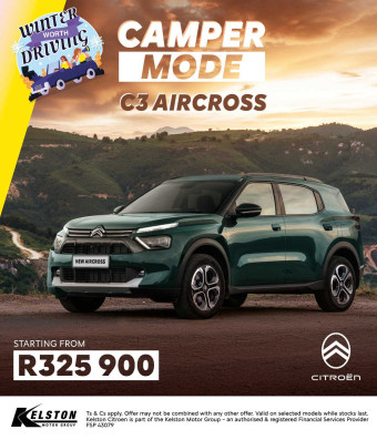Get the Citroen C3 Aircross now from R325,900