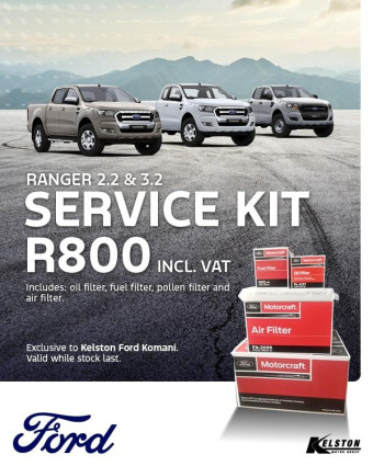 Service your Ranger with a Service Kit, now only R800*