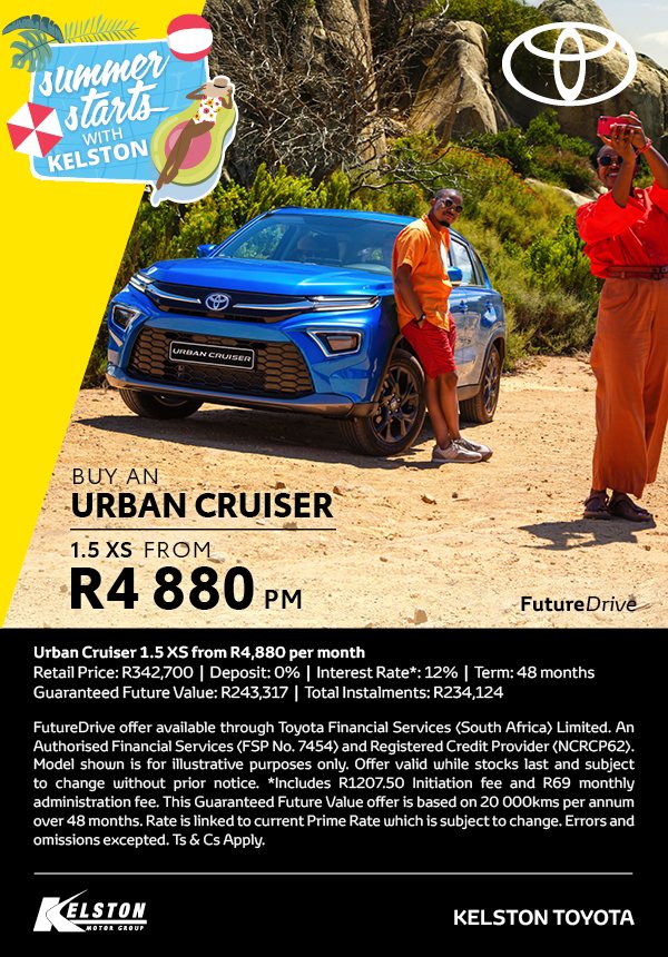 Buy an Urban Cruiser 1.5 XS from R4,880pm