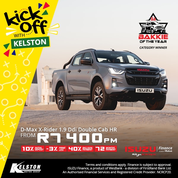 Drive the Isuzu D-Max X-Rider 1.9 Ddi D/C HR from R7,400pm