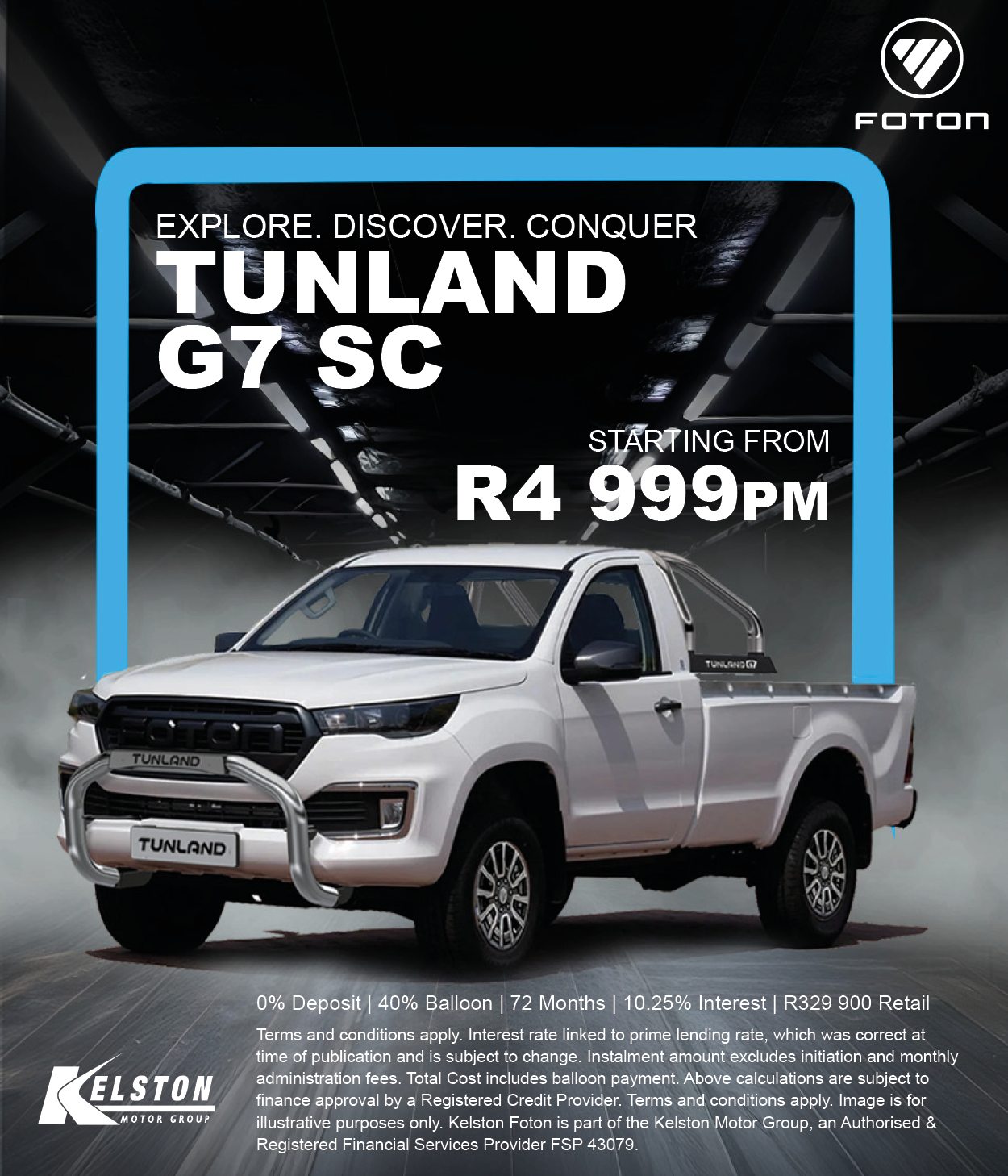 Tunland G7 Single Cab from R4,999pm