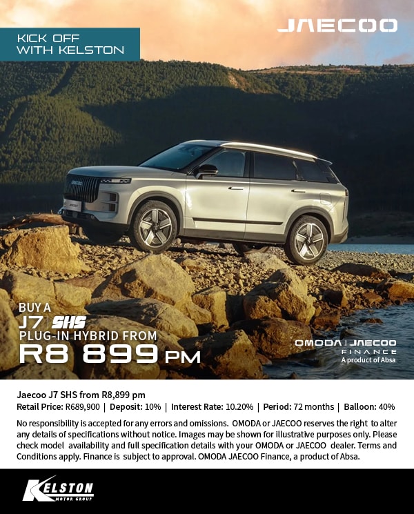 Jaecoo J7 SHS from R8,899 pm (PHEV)