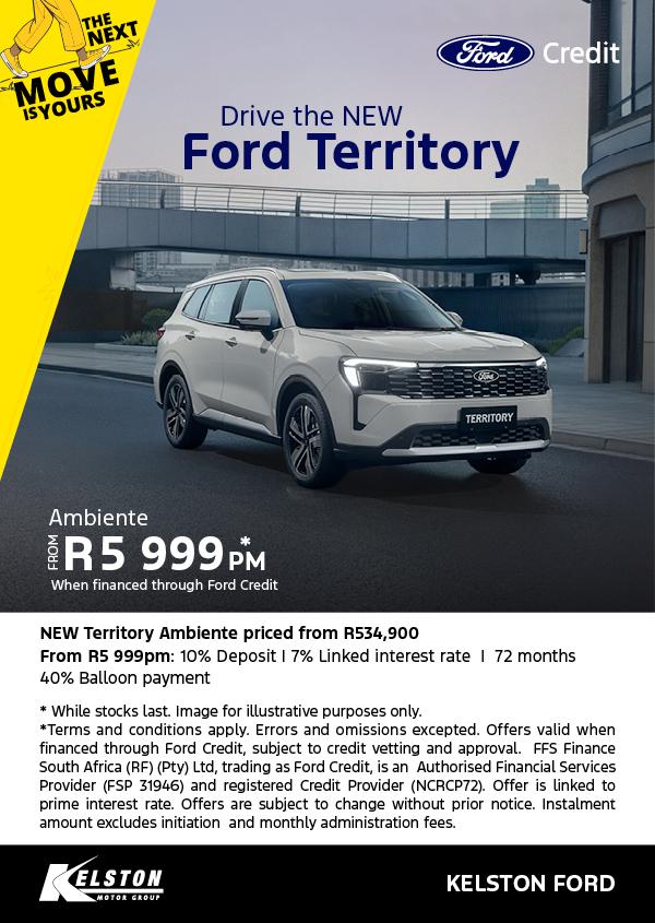 Drive a Territory Ambiente from R5,999pm*