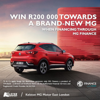Test Drive an MG and you could WIN R200,000 towards your MG
