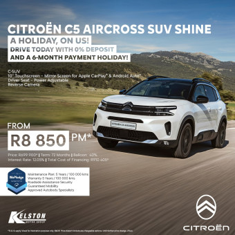 Get the C5 Aircross Shine from R8,850pm