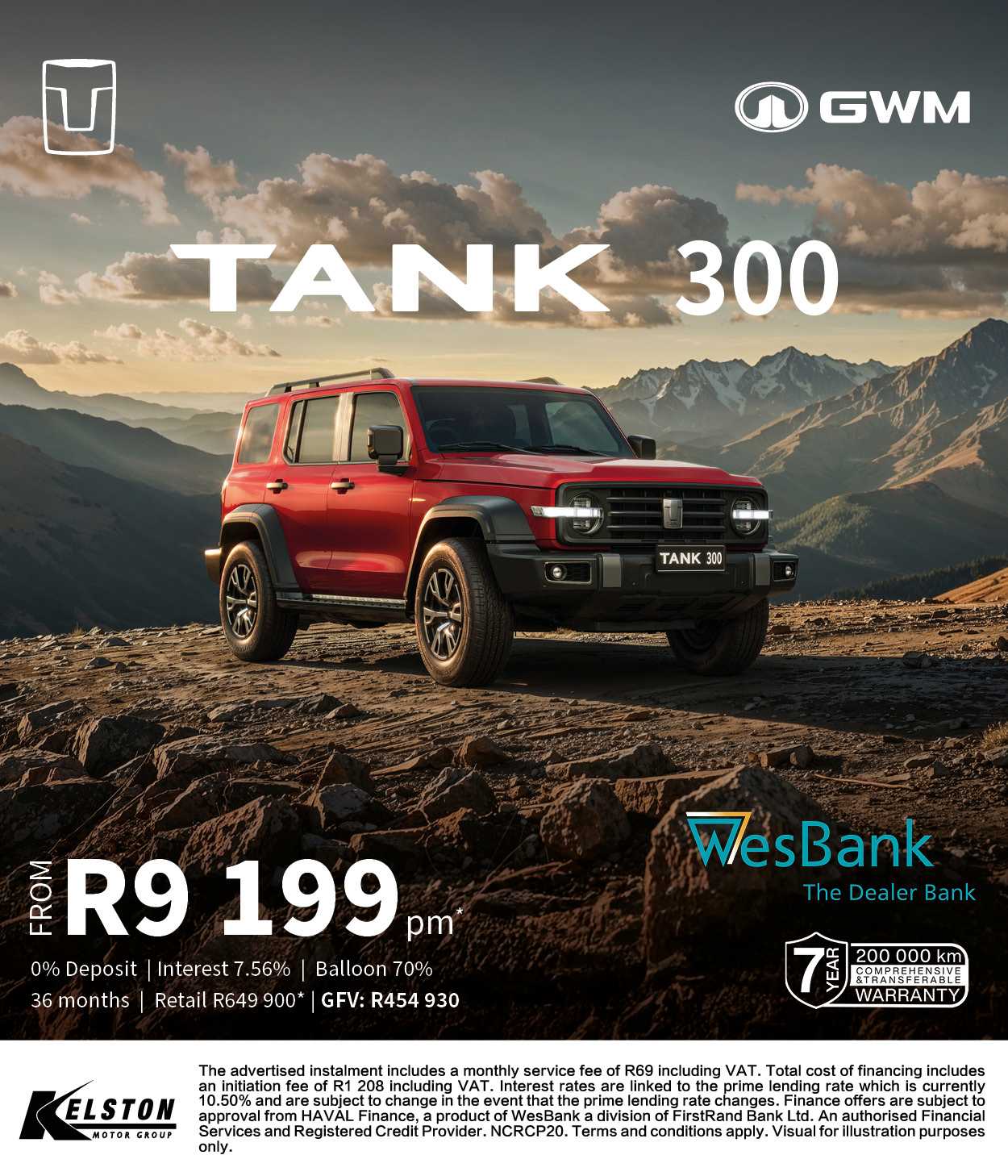 Get the New Tank 300 now from R9,199pm*