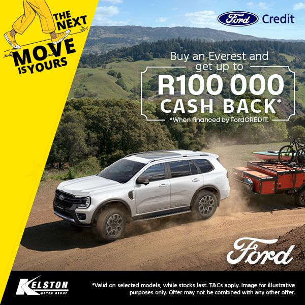 Get R100,000 CASH BACK when you buy the Everest*