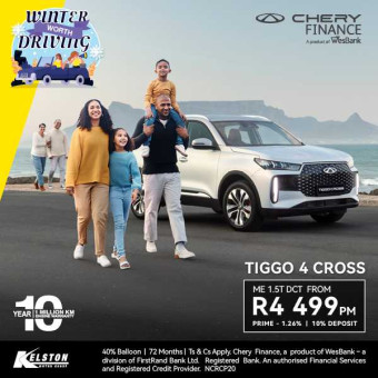 Get the Tiggo 4 Cross ME from R4,499pm*