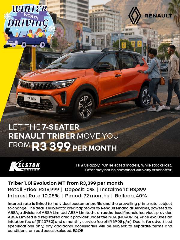 Buy a 7-Seater from only R3,399pm*