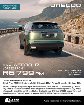Buy the Jaecoo J7 from R6,799pm